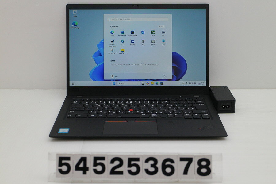 SONY - Lenovo ThinkPad X1 Carbon 6th Gen Core i5 8250U 1.6GHz/8GB/256GB(SSD)/14W/FHD(1920x1080)/Win11【中古】【20260203】