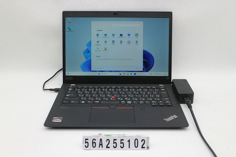 Lenovo ThinkPad X13 Gen1 Ryzen 5 Pro 4650U 2.1GHz/8GB/256GB(SSD)/13.3W/FHD(1920x1080)/Win11【中古】【20260203】