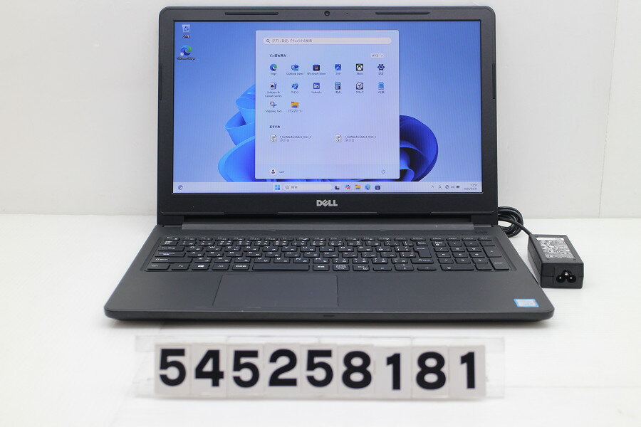 Apple - DELL Vostro 3578 Core i3 8130U 2.2GHz/8GB/256GB(SSD)/Multi/15.6W/FWXGA(1366x768)/Win11 SDスロット不良【中古】【20260407】