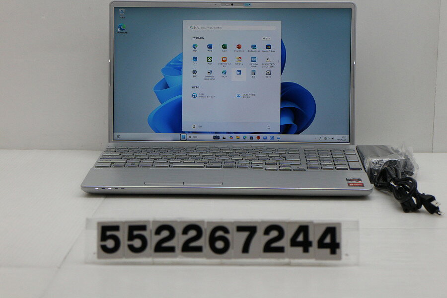 HITACHI - 富士通 FMV A500-K3 Ryzen 5 7430U 2.3GHz/16GB/256GB(SSD)/Multi/15.6W/FHD(1920x1080)/Win11【中古】【20260227】