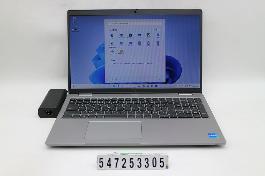 商品情報 No.547253305メーカーDELL商品名 型番・型名Latitude 5520仕様■基本スペック　・CPU：Corei5 1135G7 2.4GHz(4コア8スレッド)　・メモリ：8192MB(8GB×1枚(空きスロット×1))　・HDD：256GB(SSD)　・VGA：オンボード　・DRIVE：なし　・モニター：15.6インチワイドFWXGA(1366x768)　・その他機能：無線LAN Bluetooth USB3.0 HDMI Webカメラ USB(Type-C) microSDスロット バックライト&テンキー付キーボード　・リカバリ：11 Pro 64bitリカバリ済(OS導入済)状態・動作状況■動作：中古動作品 ※液晶パネル面：確認した限り目立つ傷なし ※液晶表示：確認した限り目立つ表示不良なし ※バッテリ状態：充電駆動可能 ※バッテリは保証対象外となります。外観■汚れ　・外装汚れ若干有り。■シール痕　・若干あり。■傷　・外装に使用に差し支えない擦り傷がございます。■その他　・中古品のため使用に差し支えない傷、汚れがある場合がございます。　・本体内外装は清掃しておりますが、多少の汚れが残っている可能性がございます。　・天板擦り傷 傷 摩耗 目立つ塗装剥げ パームレスト摩耗 タッチパッド摩耗 背面擦り傷 側面擦り傷 底面擦り傷 傷あり　・キーボード特記事項：若干摩耗あり附属品■付属品(下記に記載の物以外は付属いたしません。また、写真に掲載の無い物は付属いたしません)　・ACアダプター対応情報-備考　・11 Pro 64bitリカバリ済(OS導入済)※リカバリ完了しておりますので、お届け後すぐにご利用頂けます。ご注意　・PCコンフル秋葉原店店頭にも展示している関係上、ごく稀に展示中の破損や付属品の欠損等が発生する場合がございます。その際には、お店よりお客さまにご連絡させていただきます。　・その場合、代替品をご提案させていただきます。ご提案商品がご注文者様の要件に添いません場合はキャンセル対応させて頂きます。　・PCコンフル秋葉原店の在庫に関しましては、同時発送およびサイズによりますが同梱発送を対応させて頂けます。但し在庫が複数拠点の場合、同時発送がかないません。