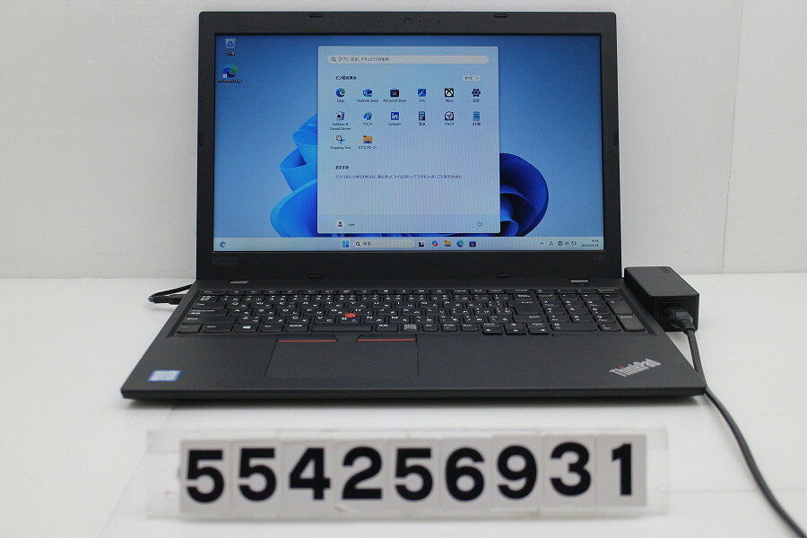 商品情報 No.554256931メーカーLenovo商品名 型番・型名ThinkPad L580※20LWA00CJP仕様■基本スペック　・CPU：Corei5 8250U 1.6GHz(4コア8スレッド)　・メモリ：8192MB(8GB×1枚(空きスロット×1))　・HDD：256GB(SSD)　・VGA：オンボード　・DRIVE：なし　・モニター：15.6インチワイドFWXGA(1366x768)　・その他機能：無線LAN Bluetooth USB3.0 HDMI USB(Type-C) microSDスロット テンキー付キーボード　・リカバリ：11 Pro 64bitリカバリ済(OS導入済)状態・動作状況■動作：中古動作品 ※液晶パネル面：確認した限り目立つ傷なし ※液晶表示：確認した限り目立つ表示不良なし ※バッテリ状態：充電駆動可能 ※バッテリは保証対象外となります。外観■汚れ　・外装汚れ若干有り。■シール痕　・若干あり。■傷　・外装に使用に差し支えない擦り傷がございます。■その他　・中古品のため使用に差し支えない傷、汚れがある場合がございます。　・本体内外装は清掃しておりますが、多少の汚れが残っている可能性がございます。　・天板擦り傷 傷 摩耗 パームレスト摩耗 擦り傷 タッチパッド摩耗 汚れ 背面擦り傷 側面擦り傷 底面擦り傷あり　・キーボード特記事項：摩耗 テカリあり附属品■付属品(下記に記載の物以外は付属いたしません。また、写真に掲載の無い物は付属いたしません)　・ACアダプター対応情報-備考　・11 Pro 64bitリカバリ済(OS導入済)※リカバリ完了しておりますので、お届け後すぐにご利用頂けます。ご注意　・PCコンフル秋葉原店店頭にも展示している関係上、ごく稀に展示中の破損や付属品の欠損等が発生する場合がございます。その際には、お店よりお客さまにご連絡させていただきます。　・その場合、代替品をご提案させていただきます。ご提案商品がご注文者様の要件に添いません場合はキャンセル対応させて頂きます。　・PCコンフル秋葉原店の在庫に関しましては、同時発送およびサイズによりますが同梱発送を対応させて頂けます。但し在庫が複数拠点の場合、同時発送がかないません。