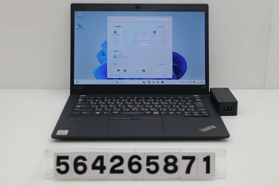 13 inches - Lenovo ThinkPad X13 Gen1 Core i5 10210U 1.6GHz/8GB/256GB(SSD)/13.3W/FHD(1920x1080)/Win11 キー文字消えあり【中古】【20260521】