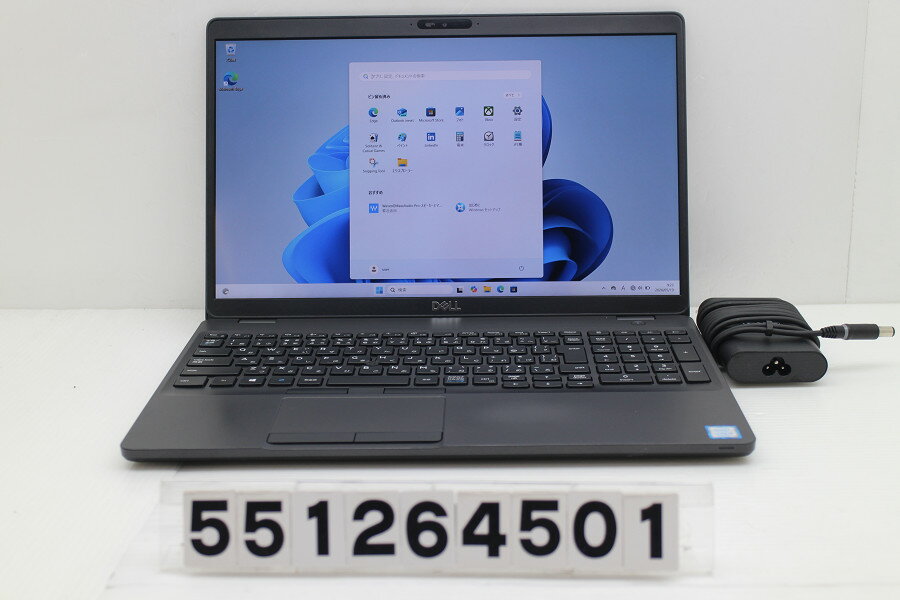 15 inches - DELL Latitude 5500 Core i5 8265U 1.6GHz/8GB/256GB(SSD)/15.6W/FHD(1920x1080)/Win11【中古】【20260521】