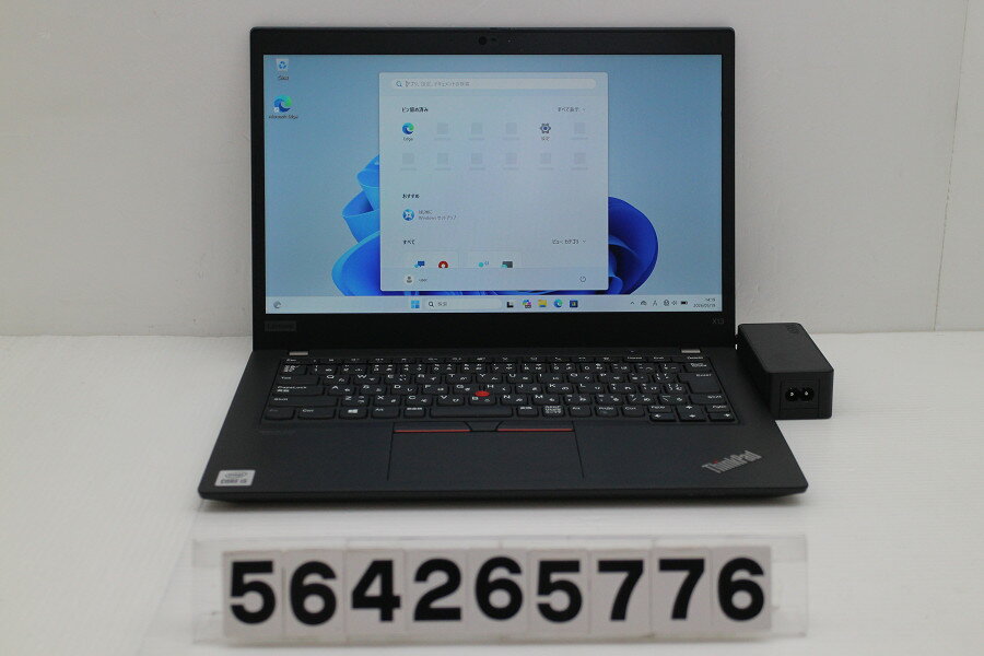 13 inches - Lenovo ThinkPad X13 Gen1 Core i5 10210U 1.6GHz/8GB/256GB(SSD)/13.3W/FHD(1920x1080)/Win11【中古】【20260521】