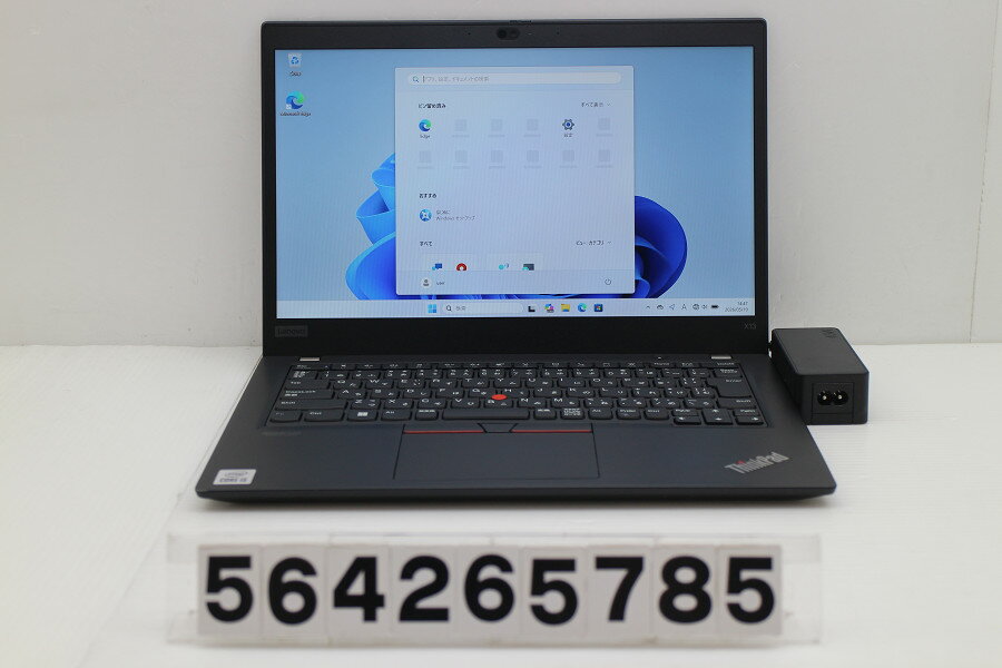 13 inches - Lenovo ThinkPad X13 Gen1 Core i5 10210U 1.6GHz/8GB/256GB(SSD)/13.3W/FHD(1920x1080)/Win11【中古】【20260521】