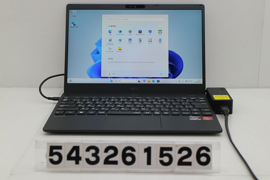 13 inches - NEC PC-VK540CZCB Ryzen 5 5500U 2.1GHz/8GB/128GB(SSD)/13.3W/FHD(1920x1080)/Win11【中古】【20260421】