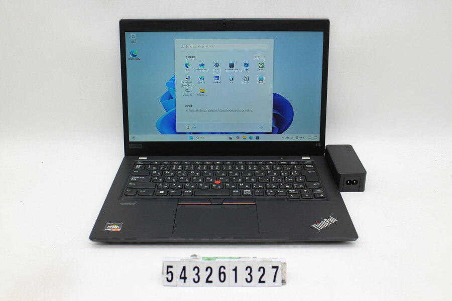 Lenovo - Lenovo ThinkPad X13 Gen1 Ryzen 3 PRO 4450U 2.5GHz/16GB/256GB(SSD)/13.3W/FHD(1920x1080)/Win11【中古】【20260430】