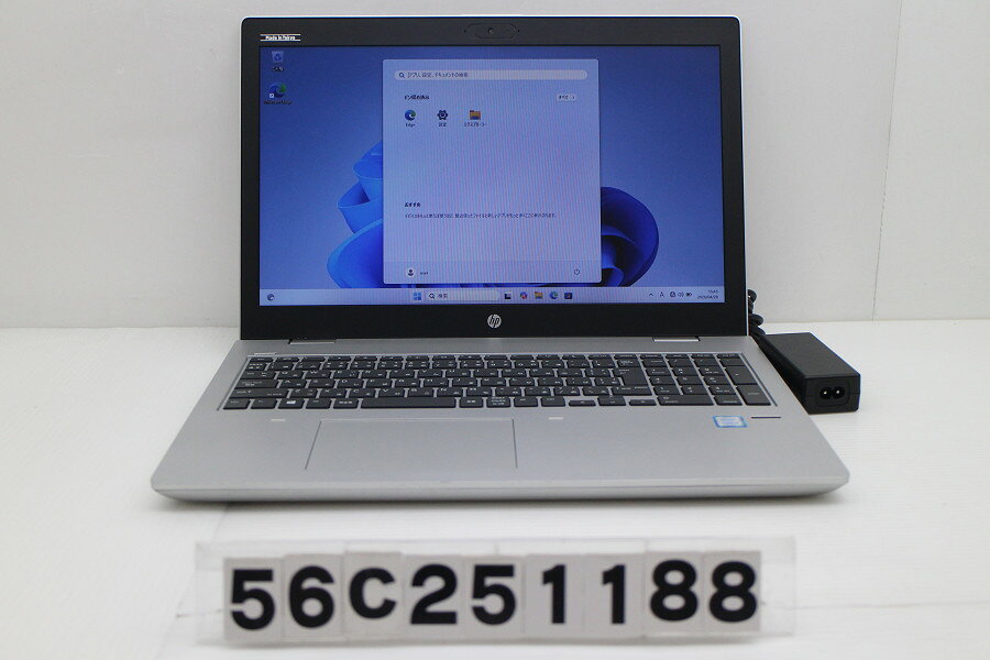 ACER - hp ProBook 650 G4 Core i3 8130U 2.2GHz/4GB/128GB(SSD)/Multi/15.6W/FWXGA(1366x768)/Win11【中古】【20260430】