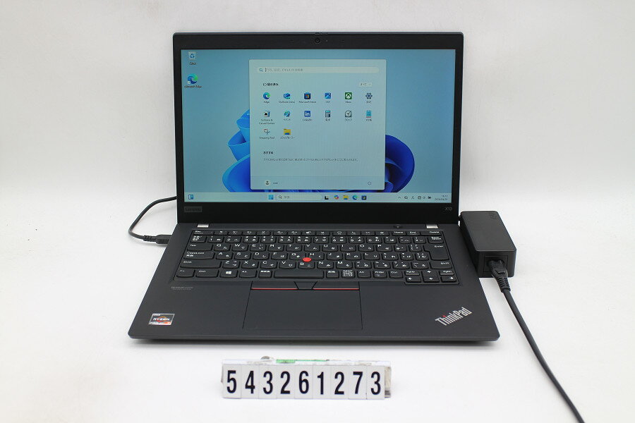 Lenovo - Lenovo ThinkPad X13 Gen1 Ryzen 3 PRO 4450U 2.5GHz/16GB/256GB(SSD)/13.3W/FHD(1920x1080)/Win11【中古】【20260430】