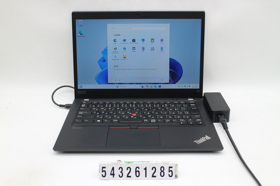 13 inches - Lenovo ThinkPad X13 Gen1 Ryzen 3 PRO 4450U 2.5GHz/16GB/256GB(SSD)/13.3W/FHD(1920x1080)/Win11【中古】【20260430】