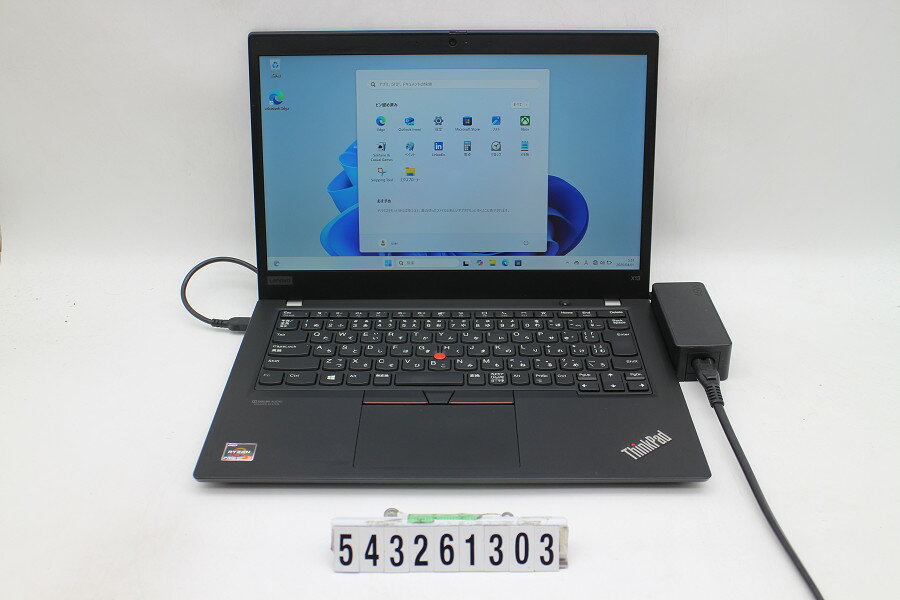 Laptop PCs - Lenovo ThinkPad X13 Gen1 Ryzen 3 PRO 4450U 2.5GHz/16GB/256GB(SSD)/13.3W/FHD(1920x1080)/Win11【中古】【20260430】