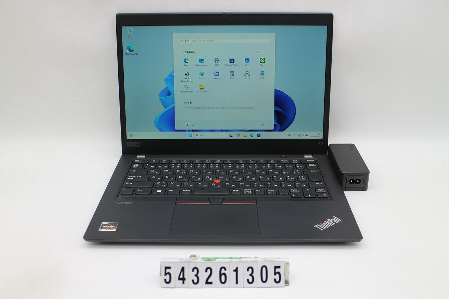 12 inches - Lenovo ThinkPad X13 Gen1 Ryzen 3 PRO 4450U 2.5GHz/16GB/256GB(SSD)/13.3W/FHD(1920x1080)/Win11【中古】【20260430】