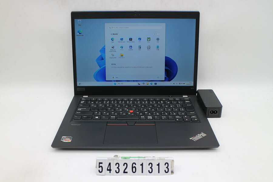 MOUSE COMPUTER - Lenovo ThinkPad X13 Gen1 Ryzen 3 PRO 4450U 2.5GHz/16GB/256GB(SSD)/13.3W/FHD(1920x1080)/Win11 キー文字消えあり【中古】【20260430】