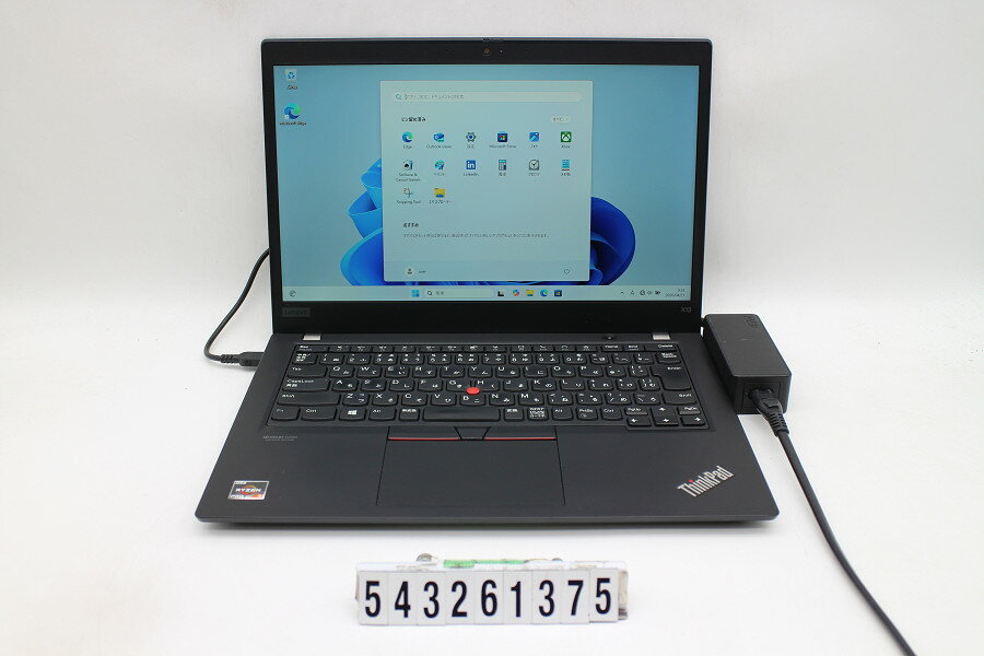 13 inches - Lenovo ThinkPad X13 Gen1 Ryzen 3 PRO 4450U 2.5GHz/16GB/256GB(SSD)/13.3W/FHD(1920x1080)/Win11 キー文字消えあり【中古】【20260430】