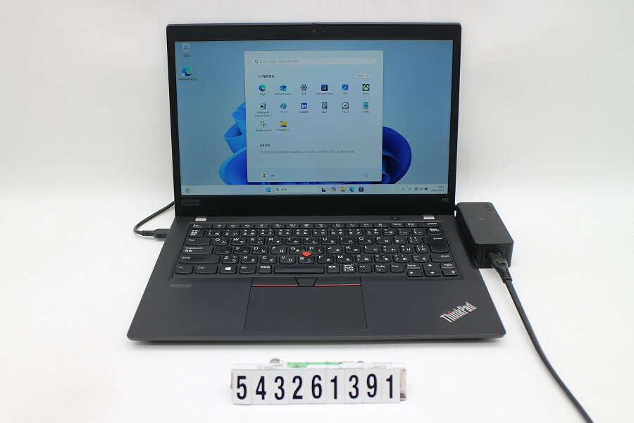 13 inches - Lenovo ThinkPad X13 Gen1 Ryzen 3 PRO 4450U 2.5GHz/16GB/256GB(SSD)/13.3W/FHD(1920x1080)/Win11 キー文字消えあり【中古】【20260430】