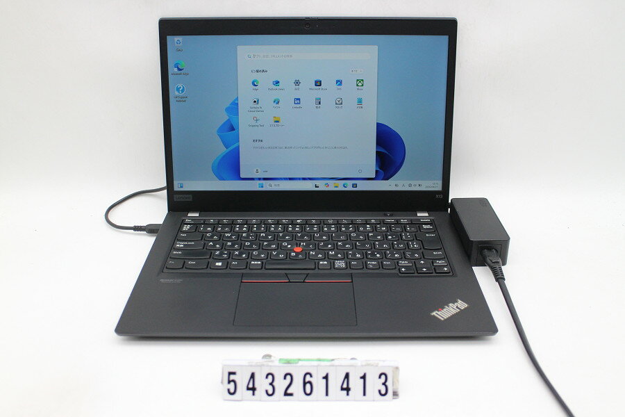 13 inches - Lenovo ThinkPad X13 Gen1 Ryzen 3 PRO 4450U 2.5GHz/16GB/256GB(SSD)/13.3W/FHD(1920x1080)/Win11 キー文字消えあり【中古】【20260430】