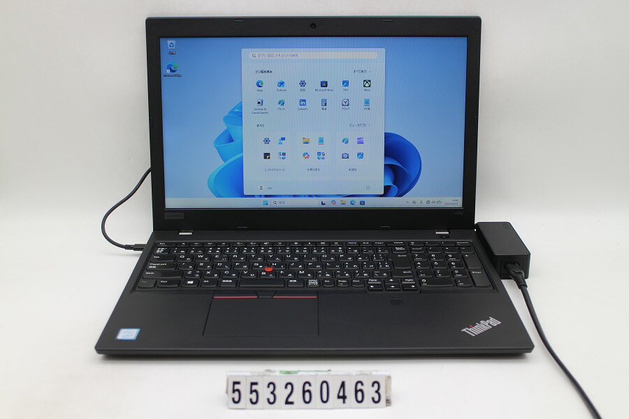 15 inches - Lenovo ThinkPad L580 Core i5 8250U 1.6GHz/8GB/256GB(SSD)/15.6W/FWXGA(1366x768)/Win11 キー文字消えあり【中古】【20260526】