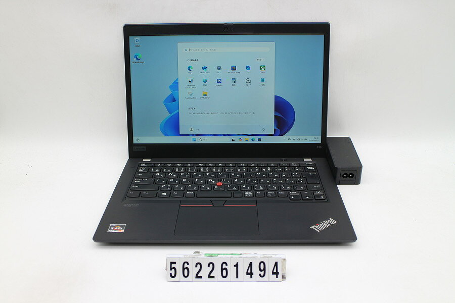 Panasonic - Lenovo ThinkPad X13 Gen1 Ryzen 3 PRO 4450U 2.5GHz/16GB/256GB(SSD)/13.3W/FHD(1920x1080)/Win11 キー文字消えあり【中古】【20260430】