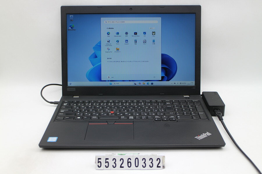 15 inches - Lenovo ThinkPad L580 Core i5 8250U 1.6GHz/8GB/256GB(SSD)/15.6W/FWXGA(1366x768)/Win11【中古】【20260526】