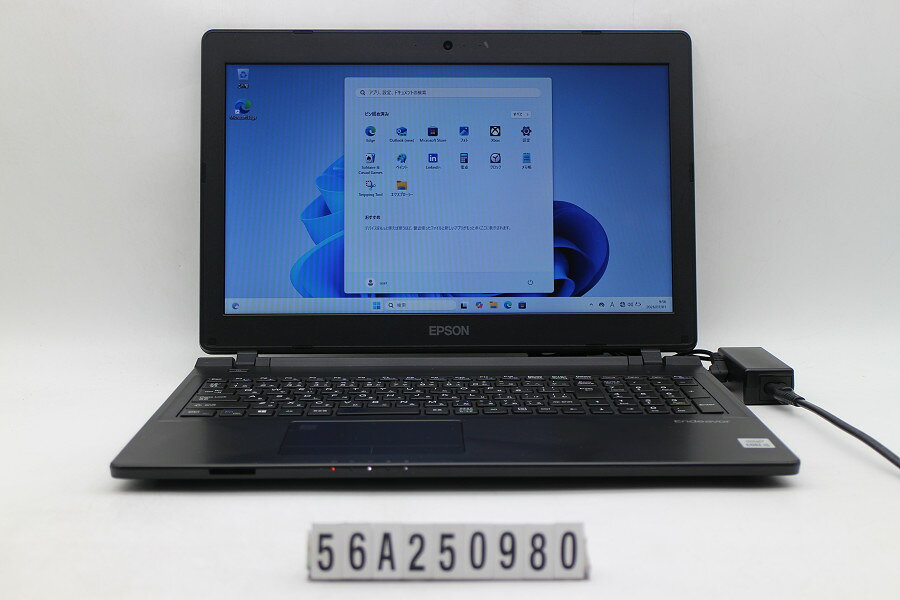 EPSON Endeavor NJ4400E-2 Core i5 10210U 1.6GHz/8GB/256GB(SSD)/DVD/15.6W/FWXGA(1366x768)/Win11 キー文字消えあり【中古】【20260703】