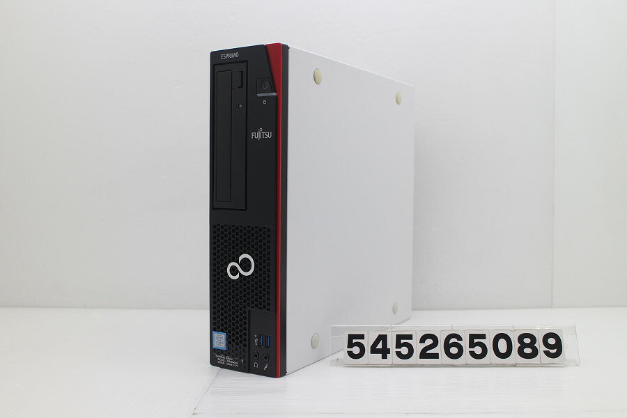 商品情報 No.545265089メーカー富士通商品名 型番・型名ESPRIMO D588/V※FMVD40001仕様■基本スペック　・CPU：Corei5 8500 3GHz(6コア6スレッド)　・メモリ：8192MB(4GB×2枚(空きスロット×2))　・HDD：256GB(SSD)　・VGA：オンボード　・DRIVE：DVD-ROM　・その他機能：USB3.0 DisplayPort　・リカバリ：11 Pro 64bitリカバリ済(OS導入済)状態・動作状況■動作：中古動作品外観■汚れ　・外装汚れ若干有り。■シール痕　・若干あり。■傷　・外装に使用に差し支えない擦り傷がございます。■その他　・中古品のため使用に差し支えない傷、汚れがある場合がございます。　・本体内外装は清掃しておりますが、多少の汚れが残っている可能性がございます。　・擦り傷あり附属品■付属品(下記に記載の物以外は付属いたしません。また、写真に掲載の無い物は付属いたしません)　・電源ケーブル(3ピン)対応情報-備考　・11 Pro 64bitリカバリ済(OS導入済)※リカバリ完了しておりますので、お届け後すぐにご利用頂けます。ご注意　・掲載中の商品について、一部の在庫は各地方のPCコンフル店頭でも展示、販売しています。　・搭載されたSSDやバッテリー等に関して、お問い合わせによる追加の状態確認(健康状態や残量等)は誠に申し訳ありませんが対応いたしておりません。　・店頭で展示している関係上、ごく稀に展示中の破損や付属品の欠損等が発生する場合がございます。その際には、当店よりお客さまにご連絡させていただきます。　・その場合、代替品をご提案させていただきます。ご提案商品がご注文者様の要件に添いません場合はキャンセル対応させて頂きます。　・PCコンフルの在庫に関しましては、同時発送およびサイズによりますが同梱発送を対応させて頂けます。但し在庫が複数拠点の場合、対応がかないません。