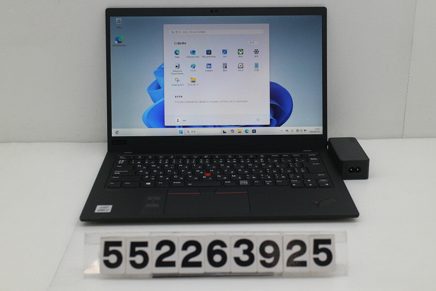 Lenovo ThinkPad X1 Carbon 8th Gen Core i7 10510U 1.8GHz/16GB/512GB(SSD)/14W/FHD(1920x1080) タッチパネル/Win11