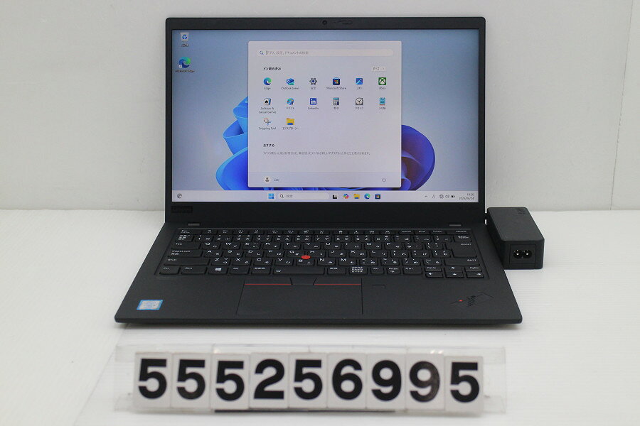 Lenovo ThinkPad X1 Carbon 7th Gen Core i5 8365U 1.6GHz/8GB/256GB(SSD)/14W/FHD(1920x1080) タッチパネル/Win11