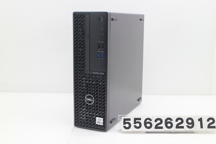 商品情報 No.556262912メーカーDELL商品名 型番・型名Optiplex 3080 SFF仕様■基本スペック　・CPU：Corei5 10505 3.2GHz(6コア12スレッド)　・メモリ：16384MB(8GB×2枚(空きスロットなし))　・HDD：256GB(SSD)　・VGA：オンボード　・DRIVE：DVDマルチ　・その他機能：USB3.0 HDMI DisplayPort 内蔵スピーカー　・リカバリ：11 Pro 64bitリカバリ済(OS導入済)状態・動作状況■動作：中古動作品外観■汚れ　・外装汚れ若干有り。■シール痕　・若干あり。■傷　・外装に使用に差し支えない擦り傷がございます。■その他　・中古品のため使用に差し支えない傷、汚れがある場合がございます。　・本体内外装は清掃しておりますが、多少の汚れが残っている可能性がございます。　・擦り傷 塗装剥げあり附属品■付属品(下記に記載の物以外は付属いたしません。また、写真に掲載の無い物は付属いたしません)　・電源ケーブル(3ピン)対応情報-備考　・11 Pro 64bitリカバリ済(OS導入済)※リカバリ完了しておりますので、お届け後すぐにご利用頂けます。ご注意　・掲載中の商品について、一部の在庫は各地方のPCコンフル店頭でも展示、販売しています。　・搭載されたSSDやバッテリー等に関して、お問い合わせによる追加の状態確認(健康状態や残量等)は誠に申し訳ありませんが対応いたしておりません。　・店頭で展示している関係上、ごく稀に展示中の破損や付属品の欠損等が発生する場合がございます。その際には、当店よりお客さまにご連絡させていただきます。　・その場合、代替品をご提案させていただきます。ご提案商品がご注文者様の要件に添いません場合はキャンセル対応させて頂きます。　・PCコンフルの在庫に関しましては、同時発送およびサイズによりますが同梱発送を対応させて頂けます。但し在庫が複数拠点の場合、対応がかないません。