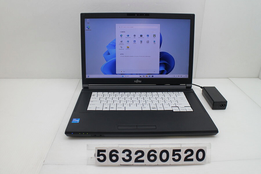 商品情報 No.563260520メーカー富士通商品名 型番・型名LIFEBOOK A5511/G※FMVA86002仕様■基本スペック　・CPU：Corei5 1145G7 2.6GHz(4コア8スレッド)　・メモリ：8192MB(8GB×1枚(空きスロット×1))　・HDD：256GB(SSD)　・VGA：オンボード　・DRIVE：DVD-ROM　・モニター：15.6インチワイドFHD(1920x1080)　・その他機能：無線LAN Bluetooth USB3.0 HDMI Webカメラ 顔認証 USB(Type-C)　・リカバリ：11 Pro 64bitリカバリ済(OS導入済)状態・動作状況■動作：中古動作品 ※液晶パネル面：確認した限り目立つ傷なし ※液晶表示：確認した限り黒シミあり ※バッテリ状態：充電駆動可能 ※バッテリは保証対象外となります。外観■汚れ　・外装汚れ若干有り。■シール痕　・若干あり。■傷　・外装に使用に差し支えない擦り傷がございます。■その他　・中古品のため使用に差し支えない傷、汚れがある場合がございます。　・本体内外装は清掃しておりますが、多少の汚れが残っている可能性がございます。　・全体摩耗 傷 擦り傷 天板シール痕 パームレスト摩耗あり　・キーボード特記事項：摩耗あり附属品■付属品(下記に記載の物以外は付属いたしません。また、写真に掲載の無い物は付属いたしません)　・ACアダプター対応情報-備考　・11 Pro 64bitリカバリ済(OS導入済)※リカバリ完了しておりますので、お届け後すぐにご利用頂けます。ご注意　・掲載中の商品について、一部の在庫は各地方のPCコンフル店頭でも展示、販売しています。　・搭載されたSSDやバッテリー等に関して、お問い合わせによる追加の状態確認(健康状態や残量等)は誠に申し訳ありませんが対応いたしておりません。　・店頭で展示している関係上、ごく稀に展示中の破損や付属品の欠損等が発生する場合がございます。その際には、当店よりお客さまにご連絡させていただきます。　・その場合、代替品をご提案させていただきます。ご提案商品がご注文者様の要件に添いません場合はキャンセル対応させて頂きます。　・PCコンフルの在庫に関しましては、同時発送およびサイズによりますが同梱発送を対応させて頂けます。但し在庫が複数拠点の場合、対応がかないません。