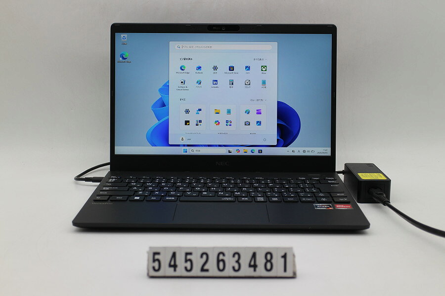 商品情報 No.545263481メーカーNEC商品名 型番・型名PC-VK540CZGD※PC-VK540CXGHC8DZAZZY仕様■基本スペック　・CPU：Ryzen 5 5500U 2.1GHz(6コア12スレッド)　・メモリ：8192MB(変更不可)　・HDD：256GB(SSD)　・VGA：オンボード　・DRIVE：なし　・モニター：13.3インチワイドFHD(1920x1080)　・その他機能：無線LAN Bluetooth SDスロット USB3.0 HDMI Webカメラ USB(Type-C)　・リカバリ：11 Pro 64bitリカバリ済(OS導入済)状態・動作状況■動作：中古動作品 ※液晶パネル面：確認した限り目立つ傷なし ※液晶表示：確認した限り目立つ表示不良なし ※バッテリ状態：充電駆動可能 ※バッテリは保証対象外となります。外観■汚れ　・外装汚れ若干有り。■シール痕　・若干あり。■傷　・外装に使用に差し支えない擦り傷がございます。■その他　・中古品のため使用に差し支えない傷、汚れがある場合がございます。　・本体内外装は清掃しておりますが、多少の汚れが残っている可能性がございます。　・天板摩耗 パームレスト若干摩耗 底面若干摩耗あり　・キーボード特記事項：若干摩耗あり附属品■付属品(下記に記載の物以外は付属いたしません。また、写真に掲載の無い物は付属いたしません)　・ACアダプター対応情報-備考　・11 Pro 64bitリカバリ済(OS導入済)※リカバリ完了しておりますので、お届け後すぐにご利用頂けます。ご注意　・掲載中の商品について、一部の在庫は各地方のPCコンフル店頭でも展示、販売しています。　・搭載されたSSDやバッテリー等に関して、お問い合わせによる追加の状態確認(健康状態や残量等)は誠に申し訳ありませんが対応いたしておりません。　・店頭で展示している関係上、ごく稀に展示中の破損や付属品の欠損等が発生する場合がございます。その際には、当店よりお客さまにご連絡させていただきます。　・その場合、代替品をご提案させていただきます。ご提案商品がご注文者様の要件に添いません場合はキャンセル対応させて頂きます。　・PCコンフルの在庫に関しましては、同時発送およびサイズによりますが同梱発送を対応させて頂けます。但し在庫が複数拠点の場合、対応がかないません。