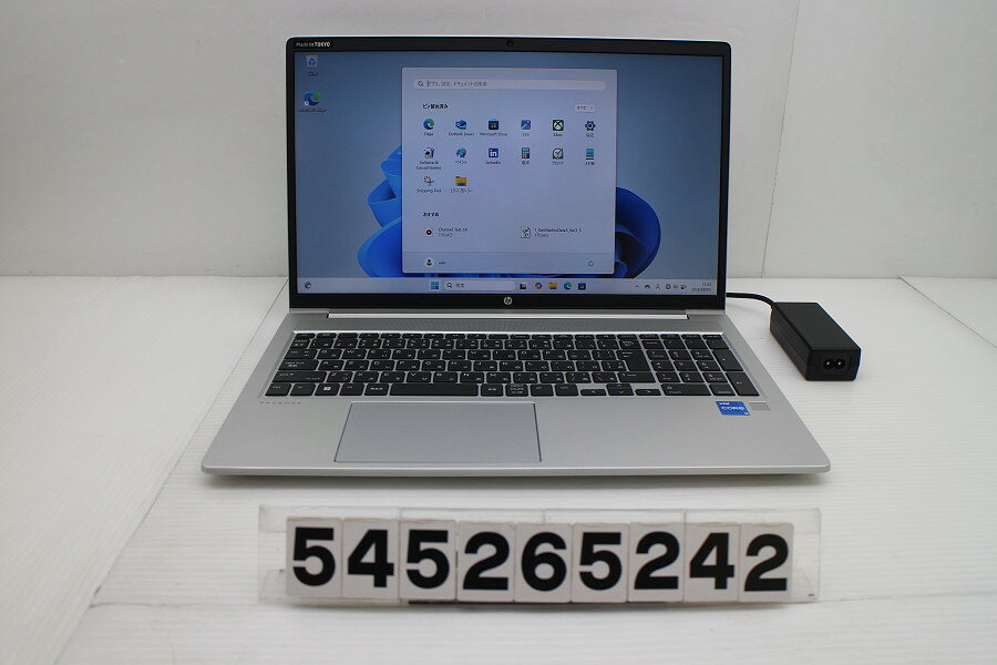 商品情報 No.545265242メーカーhp商品名 型番・型名ProBook 450 G8※55Q10AV仕様■基本スペック　・CPU：Corei5 1135G7 2.4GHz(4コア8スレッド)　・メモリ：16384MB(16GB×1枚(空きスロット×1))　・HDD：256GB(SSD)　・VGA：オンボード　・DRIVE：なし　・モニター：15.6インチワイドFHD(1920x1080)　・その他機能：無線LAN Bluetooth USB3.0 HDMI Webカメラ 指紋認証 USB(Type-C) テンキー付キーボード　・リカバリ：11 Pro 64bitリカバリ済(OS導入済)状態・動作状況■動作：中古動作品 ※液晶パネル面：確認した限り目立つ傷なし ※液晶表示：確認した限り目立つ表示不良なし ※バッテリ状態：充電駆動可能 ※バッテリは保証対象外となります。外観■汚れ　・外装汚れ若干有り。■シール痕　・若干あり。■傷　・外装に使用に差し支えない擦り傷がございます。■その他　・中古品のため使用に差し支えない傷、汚れがある場合がございます。　・本体内外装は清掃しておりますが、多少の汚れが残っている可能性がございます。　・天板擦り傷 摩耗 パームレスト摩耗 タッチパッド摩耗 背面擦り傷 底面擦り傷あり　・キーボード特記事項：摩耗あり附属品■付属品(下記に記載の物以外は付属いたしません。また、写真に掲載の無い物は付属いたしません)　・ACアダプター対応情報-備考　・11 Pro 64bitリカバリ済(OS導入済)※リカバリ完了しておりますので、お届け後すぐにご利用頂けます。ご注意　・掲載中の商品について、一部の在庫は各地方のPCコンフル店頭でも展示、販売しています。　・搭載されたSSDやバッテリー等に関して、お問い合わせによる追加の状態確認(健康状態や残量等)は誠に申し訳ありませんが対応いたしておりません。　・店頭で展示している関係上、ごく稀に展示中の破損や付属品の欠損等が発生する場合がございます。その際には、当店よりお客さまにご連絡させていただきます。　・その場合、代替品をご提案させていただきます。ご提案商品がご注文者様の要件に添いません場合はキャンセル対応させて頂きます。　・PCコンフルの在庫に関しましては、同時発送およびサイズによりますが同梱発送を対応させて頂けます。但し在庫が複数拠点の場合、対応がかないません。