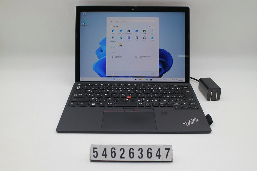 商品情報 No.546263647メーカーLenovo商品名 型番・型名ThinkPad X12 Detachable Gen1※20UVS2XQ00仕様■基本スペック　・CPU：Corei5 1130G7 1.1GHz(4コア8スレッド)　・メモリ：16384MB(変更不可)　・HDD：256GB(SSD)　・VGA：オンボード　・DRIVE：なし　・モニター：12.3インチワイドFHD(1920x1280) タッチパネルグレア液晶　・その他機能：無線LAN Bluetooth USB3.0 Webカメラ 指紋認証 顔認証 USB(Type-C) バックライト付キーボード　・リカバリ：11 Pro 64bitリカバリ済(OS導入済)状態・動作状況■動作：中古動作品 ※液晶パネル面：確認した限り目立つ傷なし ※液晶表示：確認した限り目立つ表示不良なし ※バッテリ状態：充電駆動可能 ※バッテリは保証対象外となります。外観■汚れ　・外装汚れ若干有り。■シール痕　・若干あり。■傷　・外装に使用に差し支えない擦り傷がございます。■その他　・中古品のため使用に差し支えない傷、汚れがある場合がございます。　・本体内外装は清掃しておりますが、多少の汚れが残っている可能性がございます。　・天板擦り傷 摩耗 パームレスト摩耗 タッチパッド摩耗 背面擦り傷 底面擦り傷あり　・キーボード特記事項：摩耗あり附属品■付属品(下記に記載の物以外は付属いたしません。また、写真に掲載の無い物は付属いたしません)　・ACアダプター対応情報-備考　・11 Pro 64bitリカバリ済(OS導入済)※リカバリ完了しておりますので、お届け後すぐにご利用頂けます。ご注意　・掲載中の商品について、一部の在庫は各地方のPCコンフル店頭でも展示、販売しています。　・搭載されたSSDやバッテリー等に関して、お問い合わせによる追加の状態確認(健康状態や残量等)は誠に申し訳ありませんが対応いたしておりません。　・店頭で展示している関係上、ごく稀に展示中の破損や付属品の欠損等が発生する場合がございます。その際には、当店よりお客さまにご連絡させていただきます。　・その場合、代替品をご提案させていただきます。ご提案商品がご注文者様の要件に添いません場合はキャンセル対応させて頂きます。　・PCコンフルの在庫に関しましては、同時発送およびサイズによりますが同梱発送を対応させて頂けます。但し在庫が複数拠点の場合、対応がかないません。