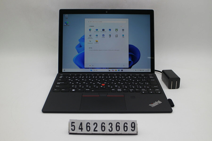 商品情報 No.546263669メーカーLenovo商品名 型番・型名ThinkPad X12 Detachable Gen1※20UVS2XQ00仕様■基本スペック　・CPU：Corei5 1130G7 1.1GHz(4コア8スレッド)　・メモリ：16384MB(変更不可)　・HDD：256GB(SSD)　・VGA：オンボード　・DRIVE：なし　・モニター：12.3インチワイドFHD(1920x1280) タッチパネルグレア液晶　・その他機能：無線LAN Bluetooth USB3.0 Webカメラ 指紋認証 顔認証 USB(Type-C) バックライト付キーボード　・リカバリ：11 Pro 64bitリカバリ済(OS導入済)状態・動作状況■動作：中古動作品 ※液晶パネル面：確認した限りキーボード痕あり ※液晶表示：確認した限り目立つ表示不良なし ※バッテリ状態：充電駆動可能 ※バッテリは保証対象外となります。外観■汚れ　・外装汚れ若干有り。■シール痕　・若干あり。■傷　・外装に使用に差し支えない擦り傷がございます。■その他　・中古品のため使用に差し支えない傷、汚れがある場合がございます。　・本体内外装は清掃しておりますが、多少の汚れが残っている可能性がございます。　・天板擦り傷 摩耗 パームレスト摩耗 タッチパッド摩耗 テカリ 背面擦り傷 底面擦り傷あり　・キーボード特記事項：摩耗あり附属品■付属品(下記に記載の物以外は付属いたしません。また、写真に掲載の無い物は付属いたしません)　・ACアダプター対応情報-備考　・11 Pro 64bitリカバリ済(OS導入済)※リカバリ完了しておりますので、お届け後すぐにご利用頂けます。ご注意　・掲載中の商品について、一部の在庫は各地方のPCコンフル店頭でも展示、販売しています。　・搭載されたSSDやバッテリー等に関して、お問い合わせによる追加の状態確認(健康状態や残量等)は誠に申し訳ありませんが対応いたしておりません。　・店頭で展示している関係上、ごく稀に展示中の破損や付属品の欠損等が発生する場合がございます。その際には、当店よりお客さまにご連絡させていただきます。　・その場合、代替品をご提案させていただきます。ご提案商品がご注文者様の要件に添いません場合はキャンセル対応させて頂きます。　・PCコンフルの在庫に関しましては、同時発送およびサイズによりますが同梱発送を対応させて頂けます。但し在庫が複数拠点の場合、対応がかないません。