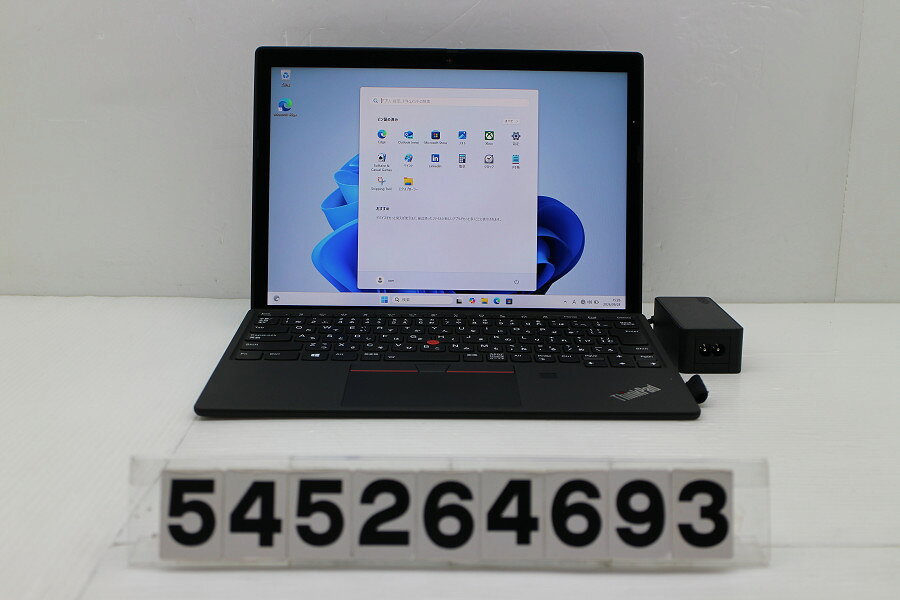 商品情報 No.545264693メーカーLenovo商品名 型番・型名ThinkPad X12 Detachable Gen1※20UVS2XQ00仕様■基本スペック　・CPU：Corei5 1130G7 1.1GHz(4コア8スレッド)　・メモリ：16384MB(変更不可)　・HDD：256GB(SSD)　・VGA：オンボード　・DRIVE：なし　・モニター：12.3インチWUXGA+(1920x1280) タッチパネルグレア液晶　・その他機能：無線LAN Bluetooth Webカメラ 指紋認証 顔認証 USB(Type-C) バックライト付キーボード SIMスロット　・リカバリ：11 Pro 64bitリカバリ済(OS導入済)状態・動作状況■動作：中古動作品 ※液晶パネル面：確認した限り若干傷あり ※液晶表示：確認した限り目立つ表示不良なし ※バッテリ状態：充電駆動可能 ※バッテリは保証対象外となります。外観■汚れ　・外装汚れ若干有り。■シール痕　・若干あり。■傷　・外装に使用に差し支えない擦り傷がございます。■その他　・中古品のため使用に差し支えない傷、汚れがある場合がございます。　・本体内外装は清掃しておりますが、多少の汚れが残っている可能性がございます。　・全体摩耗 擦り傷 シール痕 パームレスト摩耗 タッチパッドテカリあり　・キーボード特記事項：特記事項なし附属品■付属品(下記に記載の物以外は付属いたしません。また、写真に掲載の無い物は付属いたしません)　・ACアダプター タイプカバー対応情報-備考　・11 Pro 64bitリカバリ済(OS導入済)※リカバリ完了しておりますので、お届け後すぐにご利用頂けます。ご注意　・掲載中の商品について、一部の在庫は各地方のPCコンフル店頭でも展示、販売しています。　・搭載されたSSDやバッテリー等に関して、お問い合わせによる追加の状態確認(健康状態や残量等)は誠に申し訳ありませんが対応いたしておりません。　・店頭で展示している関係上、ごく稀に展示中の破損や付属品の欠損等が発生する場合がございます。その際には、当店よりお客さまにご連絡させていただきます。　・その場合、代替品をご提案させていただきます。ご提案商品がご注文者様の要件に添いません場合はキャンセル対応させて頂きます。　・PCコンフルの在庫に関しましては、同時発送およびサイズによりますが同梱発送を対応させて頂けます。但し在庫が複数拠点の場合、対応がかないません。