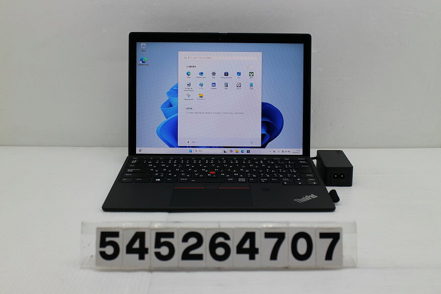 商品情報 No.545264707メーカーLenovo商品名 型番・型名ThinkPad X12 Detachable Gen1※20UVS2XQ00仕様■基本スペック　・CPU：Corei5 1130G7 1.1GHz(4コア8スレッド)　・メモリ：16384MB(変更不可)　・HDD：256GB(SSD)　・VGA：オンボード　・DRIVE：なし　・モニター：12.3インチWUXGA+(1920x1280) タッチパネルグレア液晶　・その他機能：無線LAN Bluetooth Webカメラ 指紋認証 顔認証 USB(Type-C) バックライト付キーボード SIMスロット　・リカバリ：11 Pro 64bitリカバリ済(OS導入済)状態・動作状況■動作：中古動作品 ※液晶パネル面：確認した限り目立つ傷なし ※液晶表示：確認した限り目立つ表示不良なし ※バッテリ状態：充電駆動可能 ※バッテリは保証対象外となります。外観■汚れ　・外装汚れ若干有り。■シール痕　・若干あり。■傷　・外装に使用に差し支えない擦り傷がございます。■その他　・中古品のため使用に差し支えない傷、汚れがある場合がございます。　・本体内外装は清掃しておりますが、多少の汚れが残っている可能性がございます。　・全体摩耗 擦り傷 シール痕 パームレスト摩耗あり　・キーボード特記事項：特記事項なし附属品■付属品(下記に記載の物以外は付属いたしません。また、写真に掲載の無い物は付属いたしません)　・ACアダプター タイプカバー対応情報-備考　・11 Pro 64bitリカバリ済(OS導入済)※リカバリ完了しておりますので、お届け後すぐにご利用頂けます。ご注意　・掲載中の商品について、一部の在庫は各地方のPCコンフル店頭でも展示、販売しています。　・搭載されたSSDやバッテリー等に関して、お問い合わせによる追加の状態確認(健康状態や残量等)は誠に申し訳ありませんが対応いたしておりません。　・店頭で展示している関係上、ごく稀に展示中の破損や付属品の欠損等が発生する場合がございます。その際には、当店よりお客さまにご連絡させていただきます。　・その場合、代替品をご提案させていただきます。ご提案商品がご注文者様の要件に添いません場合はキャンセル対応させて頂きます。　・PCコンフルの在庫に関しましては、同時発送およびサイズによりますが同梱発送を対応させて頂けます。但し在庫が複数拠点の場合、対応がかないません。