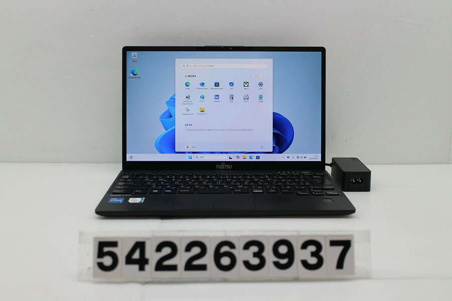 商品情報 No.542263937メーカー富士通商品名 型番・型名LIFEBOOK U9311/F※FMVU34021仕様■基本スペック　・CPU：Corei5 1145G7 2.6GHz(4コア8スレッド)　・メモリ：8192MB(変更不可)　・HDD：256GB(SSD)　・VGA：オンボード　・DRIVE：なし　・モニター：13.3インチワイドFHD(1920x1080)　・その他機能：無線LAN Bluetooth SDスロット USB3.0 HDMI Webカメラ 指紋認証 顔認証 USB(Type-C)　・リカバリ：11 Pro 64bitリカバリ済(OS導入済)状態・動作状況■動作：中古動作品 ※液晶パネル面：確認した限り左右両端に薄い線傷あり ※液晶表示：確認した限り左下部に薄い白シミあり ※バッテリ状態：充電駆動可能 ※バッテリは保証対象外となります。外観■汚れ　・外装汚れ若干有り。■シール痕　・若干あり。■傷　・外装に使用に差し支えない擦り傷がございます。■その他　・中古品のため使用に差し支えない傷、汚れがある場合がございます。　・本体内外装は清掃しておりますが、多少の汚れが残っている可能性がございます。　・全体摩耗 擦り傷 天板シール痕 パームレスト摩耗あり　・キーボード特記事項：摩耗あり附属品■付属品(下記に記載の物以外は付属いたしません。また、写真に掲載の無い物は付属いたしません)　・ACアダプター対応情報-備考　・11 Pro 64bitリカバリ済(OS導入済)※リカバリ完了しておりますので、お届け後すぐにご利用頂けます。ご注意　・掲載中の商品について、一部の在庫は各地方のPCコンフル店頭でも展示、販売しています。　・搭載されたSSDやバッテリー等に関して、お問い合わせによる追加の状態確認(健康状態や残量等)は誠に申し訳ありませんが対応いたしておりません。　・店頭で展示している関係上、ごく稀に展示中の破損や付属品の欠損等が発生する場合がございます。その際には、当店よりお客さまにご連絡させていただきます。　・その場合、代替品をご提案させていただきます。ご提案商品がご注文者様の要件に添いません場合はキャンセル対応させて頂きます。　・PCコンフルの在庫に関しましては、同時発送およびサイズによりますが同梱発送を対応させて頂けます。但し在庫が複数拠点の場合、対応がかないません。