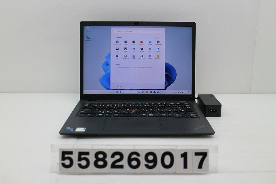 商品情報 No.558269017メーカーLenovo商品名 型番・型名ThinkPad L13 Gen3※21B4S0Y900仕様■基本スペック　・CPU：Corei5 1245U 1.6GHz(10コア12スレッド)　・メモリ：8192MB(変更不可)　・HDD：256GB(SSD)　・VGA：オンボード　・DRIVE：なし　・モニター：13.3インチワイドWUXGA(1920x1200)　・その他機能：無線LAN Bluetooth USB3.0 HDMI Webカメラ 顔認証 USB(Type-C)　・リカバリ：11 Pro 64bitリカバリ済(OS導入済)状態・動作状況■動作：中古動作品 ※液晶パネル面：確認した限り目立つ傷なし ※液晶表示：確認した限り目立つ表示不良なし ※バッテリ状態：充電駆動可能 ※バッテリは保証対象外となります。外観■汚れ　・外装汚れ若干有り。■シール痕　・若干あり。■傷　・外装に使用に差し支えない擦り傷がございます。■その他　・中古品のため使用に差し支えない傷、汚れがある場合がございます。　・本体内外装は清掃しておりますが、多少の汚れが残っている可能性がございます。　・天板擦り傷 摩耗 パームレスト摩耗 タッチパッド摩耗 背面擦り傷 底面擦り傷あり　・キーボード特記事項：摩耗 テカリあり附属品■付属品(下記に記載の物以外は付属いたしません。また、写真に掲載の無い物は付属いたしません)　・ACアダプター対応情報-備考　・11 Pro 64bitリカバリ済(OS導入済)※リカバリ完了しておりますので、お届け後すぐにご利用頂けます。ご注意　・掲載中の商品について、一部の在庫は各地方のPCコンフル店頭でも展示、販売しています。　・搭載されたSSDやバッテリー等に関して、お問い合わせによる追加の状態確認(健康状態や残量等)は誠に申し訳ありませんが対応いたしておりません。　・店頭で展示している関係上、ごく稀に展示中の破損や付属品の欠損等が発生する場合がございます。その際には、当店よりお客さまにご連絡させていただきます。　・その場合、代替品をご提案させていただきます。ご提案商品がご注文者様の要件に添いません場合はキャンセル対応させて頂きます。　・PCコンフルの在庫に関しましては、同時発送およびサイズによりますが同梱発送を対応させて頂けます。但し在庫が複数拠点の場合、対応がかないません。