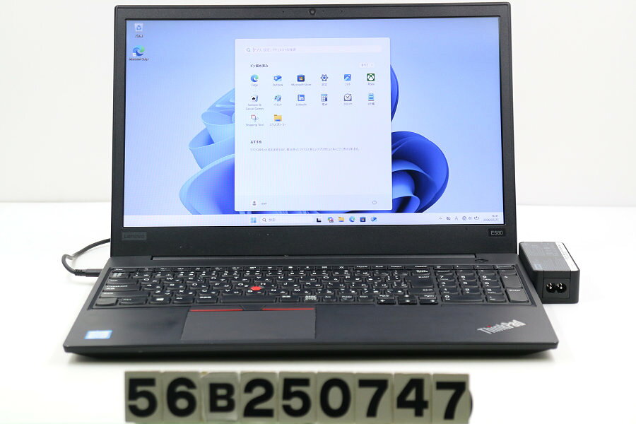 Lenovo ThinkPad E580 Core i5 8250U 1.6GHz/8GB/256GB(SSD)/15.6W/FHD(1920x1080)/Win11【中古】【20260304】