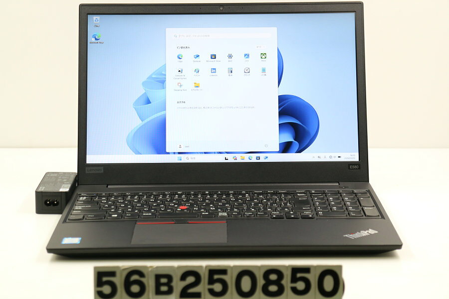 Lenovo ThinkPad E580 Core i5 8250U 1.6GHz/8GB/256GB(SSD)/15.6W/FHD(1920x1080)/Win11 スピーカー不良【中古】【20260304】