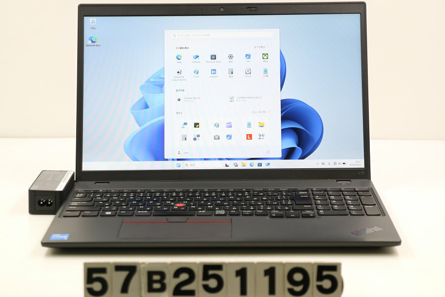 15 inches - Lenovo ThinkPad L15 Gen3 Core i5 1235U 1.3GHz/8GB/256GB(SSD)/15.6W/FHD(1920x1080)/Win11【中古】【20260318】