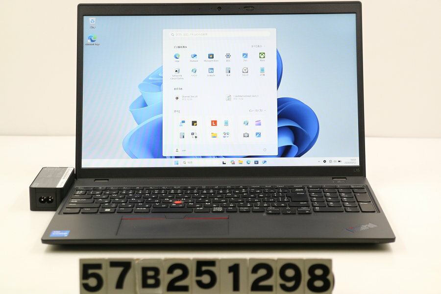 15 inches - Lenovo ThinkPad L15 Gen3 Core i5 1235U 1.3GHz/8GB/256GB(SSD)/15.6W/FHD(1920x1080)/Win11【中古】【20260318】