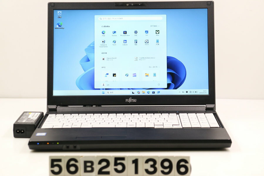 Rakuten - 富士通 LIFEBOOK A579/B Core i3 8145U 2.1GHz/8GB/256GB(SSD)/DVD/15.6W/FWXGA(1366x768)/Win11 画面シミあり【中古】【20260325】