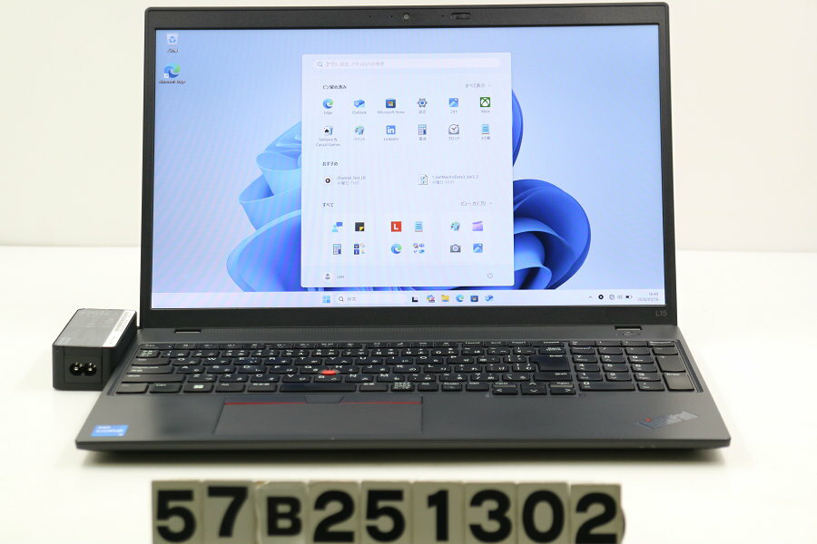 15 inches - Lenovo ThinkPad L15 Gen3 Core i5 1235U 1.3GHz/8GB/256GB(SSD)/15.6W/FHD(1920x1080)/Win11 画面キズあり【中古】【20260318】