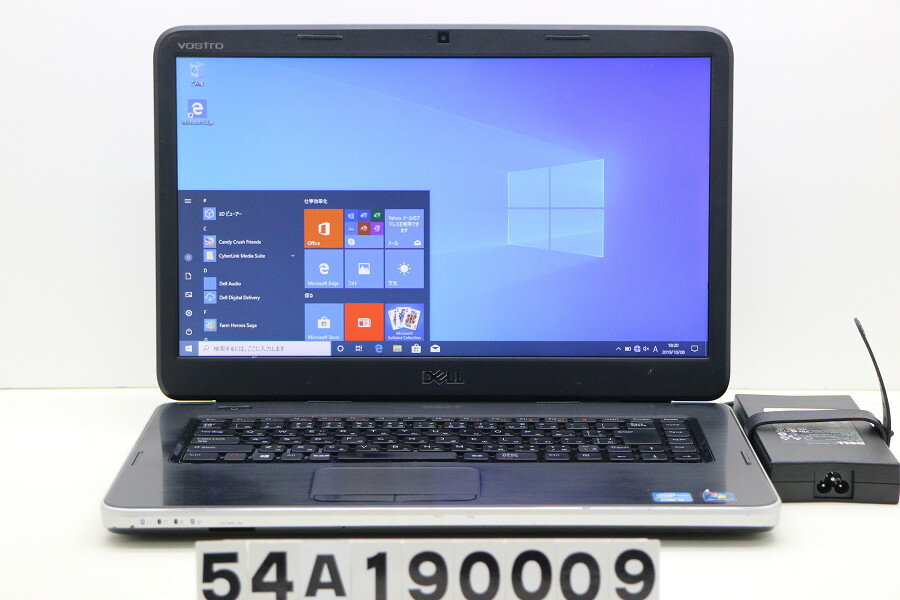 DELL Vostro 2520 Core i5 3230M 2.6GHz/4GB/256GB(SSD)/Multi/15.6W/FWXGA(1366x768)/Win10【中古】【20191010】
