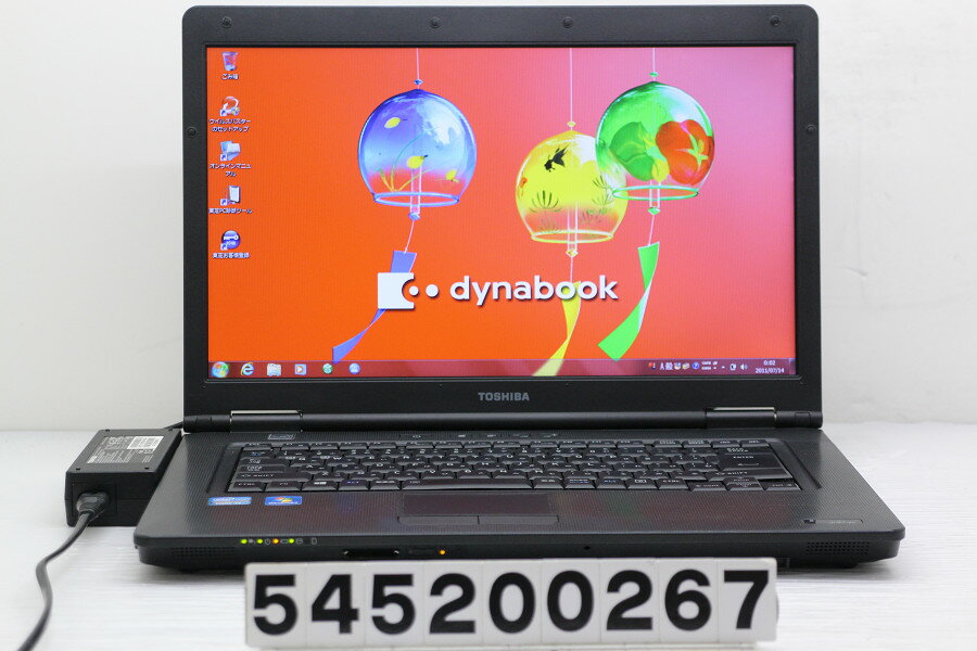 東芝 dynabook Satellite B551/C Core i3 2310M 2.1GHz/4G/250G/Multi/15.6W/FWXGA/Win7 バッテリー完全消耗 キーボード不良【中古】【20200513】