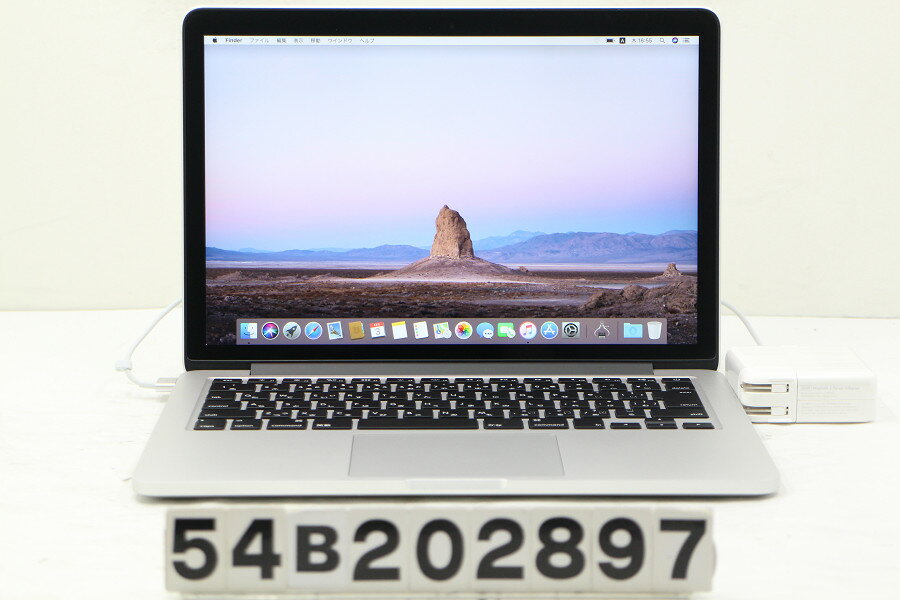 Apple MacBook Pro Retina A1502 Early 2015 Core i5 5257U 2.7GHz/16GB/128GB(SSD)/13.3W/WQXGA(2560x1600)【中古】【20201204】