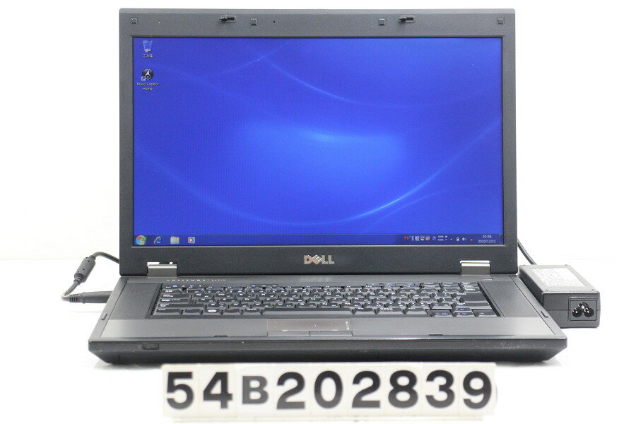 DELL Latitude E5510 Core i5 520M 2.4GHz/2GB/250GB/DVD/15.6W/FWXGA(1366x768)/RS232C/Win7 光学ドライブ不良【中古】【20201212】