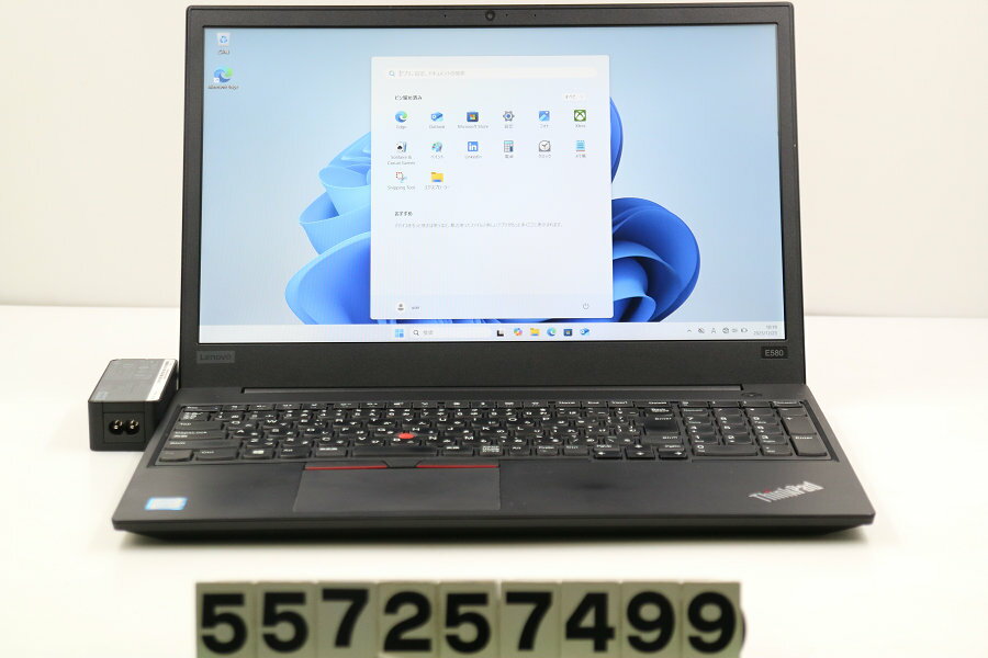 15 inches - Lenovo ThinkPad E580 Core i3 8130U 2.2GHz/8GB/256GB(SSD)/15.6W/FHD(1920x1080)/Win11 画面キズあり【中古】【20251225】