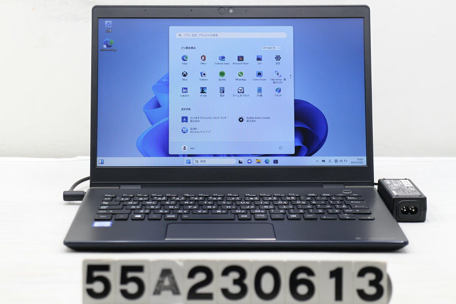 【ジャンク品】dynabook dynabook G83/M Core i3 8130U 2.2GHz/8GB/256GB(SSD)/13.3W/FWXGA/Win11 バッテリー完全消耗【中古】【20231228】